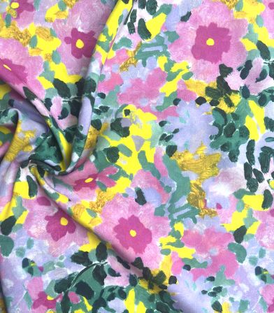 Tissu viscose - Jardin anglais Tissu viscose - Jardin anglais