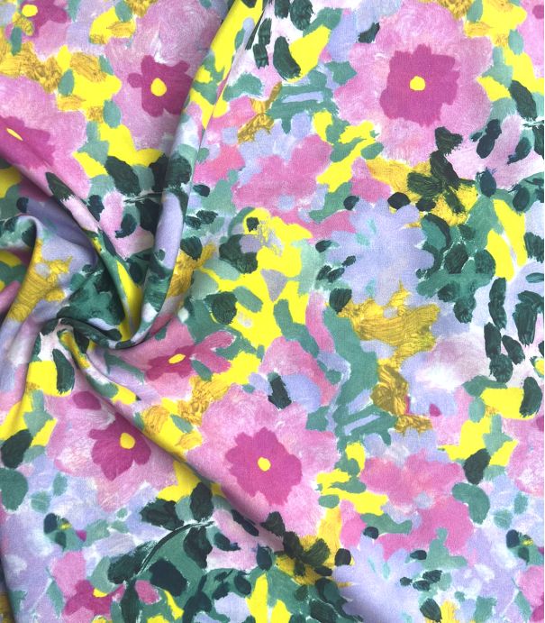 Tissu viscose - Jardin anglais