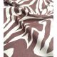 Tissu Lin viscose Zebra - café