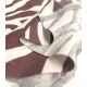 Tissu Lin viscose Zebra - café