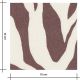 Tissu Lin viscose Zebra - café