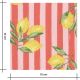 Tissu coton - Lemon and Stripes