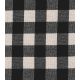 Tissu coton enduit - Carreaux Noir