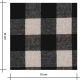 Tissu coton enduit - Carreaux Noir