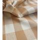 Tissu coton enduit - Carreaux Peanut