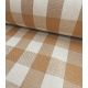 Tissu coton enduit - Carreaux Peanut