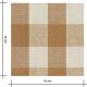 Tissu coton enduit - Carreaux Peanut