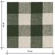 Tissu coton enduit - Carreaux Kaki