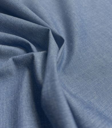 Tissu Jean chemise - bleu moyen Tissu Jean chemise - bleu moyen