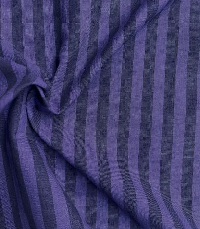 Coton indien - Sun stripes Blueberry Coton indien - Sun stripes Blueberry