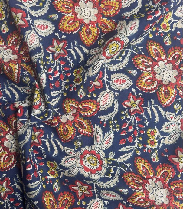 Voile de coton - Darshana bleu nuit Voile de coton - Darshana bleu nuit