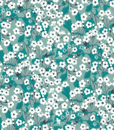 Tissu Liberty Mitsi menthe à l'eau Tissu Liberty Mitsi menthe à l'eau