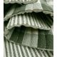 Tissu coton enduit - Carreaux Kaki