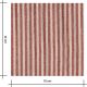 Tissu matelassé réversible- Carreaux Rayures Terracotta