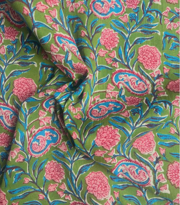 Voile de coton - Nithya lime Voile de coton - Nithya lime