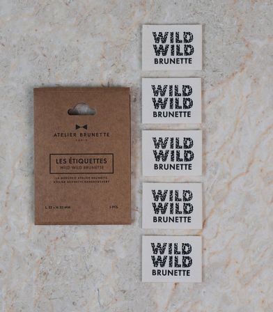 Etiquettes à coudre AB - Wild Wild Brunette Etiquettes à coudre AB - Wild Wild Brunette