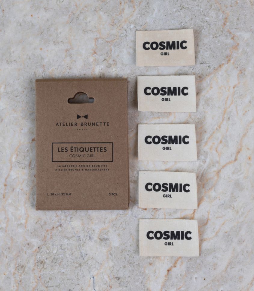 Etiquettes à coudre AB - Cosmic Girl Etiquettes à coudre AB - Cosmic Girl