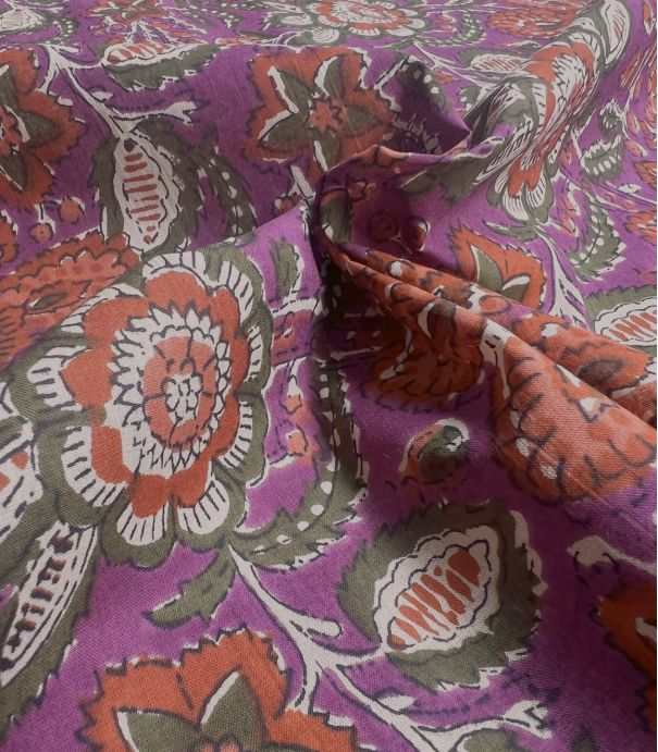 Voile de coton - Darshana figue