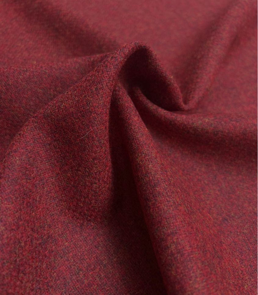 Tissu Drap de laine fin - rouge brique