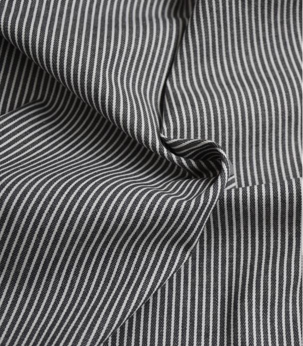 Tissu coton - Rayure Oshkosh - Charcoal