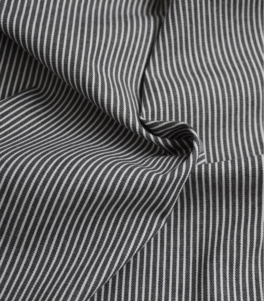 Tissu coton - Rayure Oshkosh - Charcoal