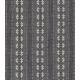 Tissu Chambray brodé - Gris chiné