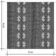 Tissu Chambray brodé - Gris chiné