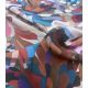 Tissu viscose Fireworks Blossom - Cocoa