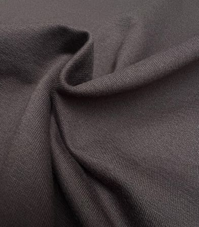 Tissu French terry brushed - Coffee
