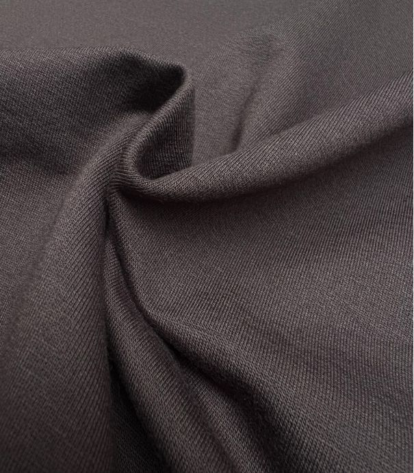 Tissu French terry brushed - Coffee