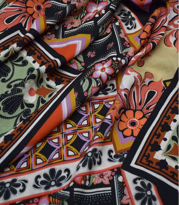 Tissu crêpe viscose - Epopée