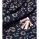 Tissu jacquard velours - Fauve