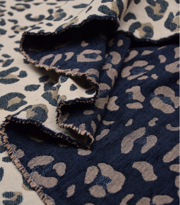 Tissu jacquard velours - Fauve Tissu jacquard velours - Fauve