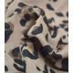 Tissu jacquard velours - Fauve