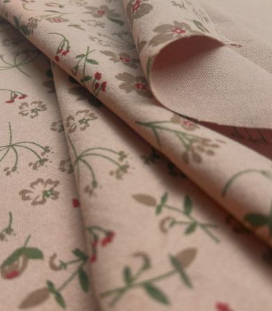 Tissu Flanelle - Green Utopia Flowers
