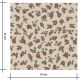 Tissu Flanelle- Flowers Reindeer