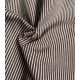 Tissu coton - Rayure Oshkosh - Chocolat