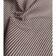 Tissu coton - Rayure Oshkosh - Chocolat