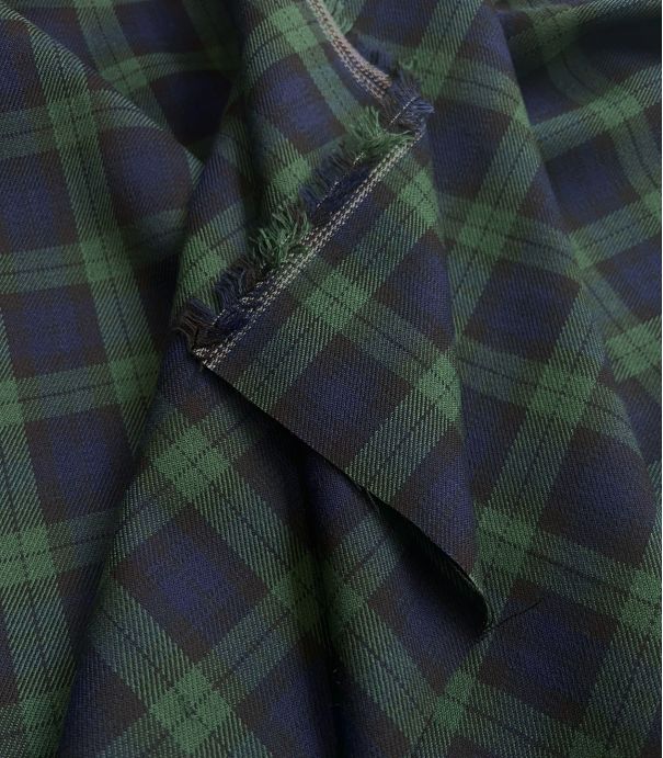 Tissu petit tartan Dark green