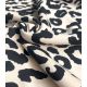 Tissu Sweat Big Léo - Black