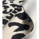 Tissu Sweat Big Léo - Black