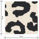 Tissu Sweat Big Léo - Black