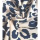 Tissu Sweat Big Léo - Navy