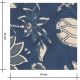 Voile de coton - Devika bleu marine