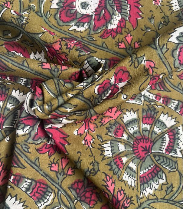 Voile de coton - Karishma bronze Voile de coton - Karishma bronze