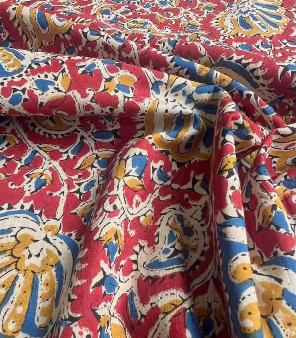 Voile de coton - Sumati brique Voile de coton - Sumati brique
