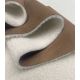Tissu double face sherpa / suédine - Noisette