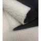Tissu double face sherpa / suédine - Noir