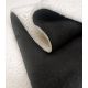Tissu double face sherpa / suédine - Noir