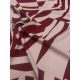 Tissu viscose Abstract Shape - Burgundy